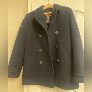 Men Superdry wool coat.